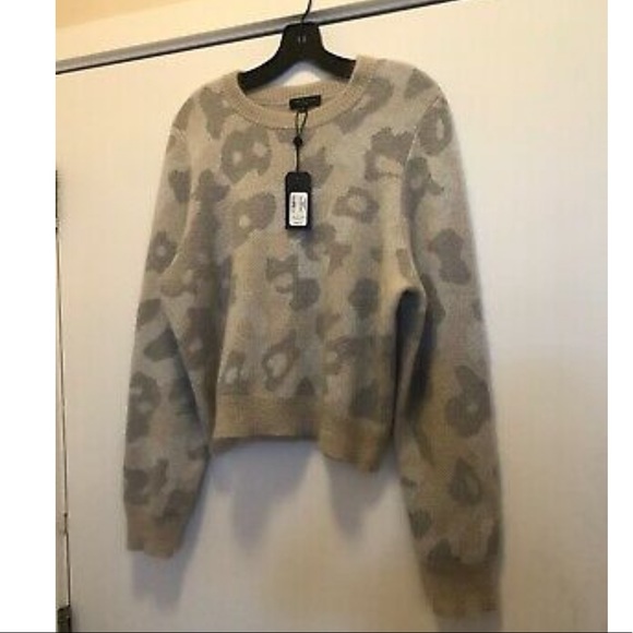Rag & Bone Leopard-Print Mohair-Blend Sweater NWT! - Picture 5 of 7
